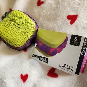 Bark Box Super Chewer E.T.L.T Sandwich Small Rubber Dog Toy